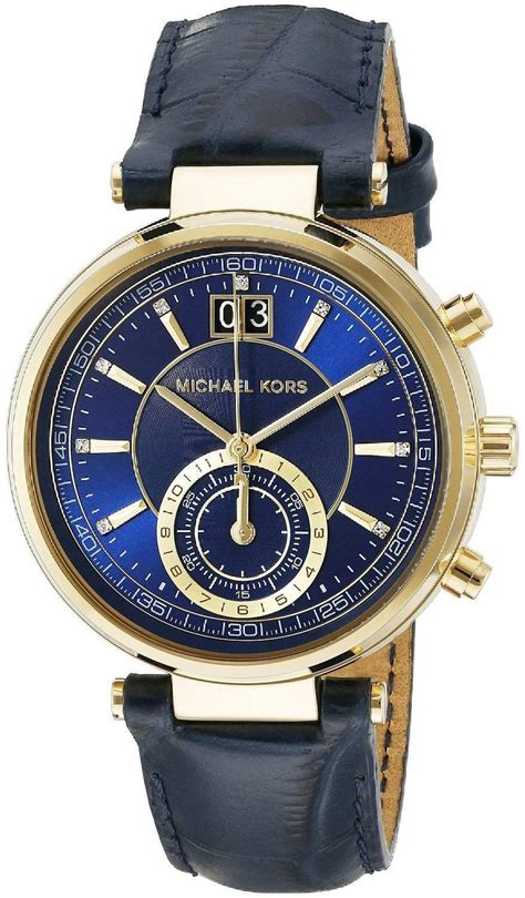 michael kors uhren damen blaues zifferblatt|Michael Kors Damenuhren online .